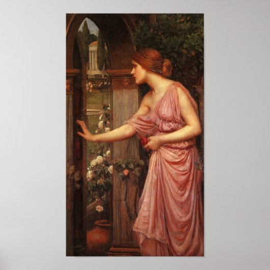 Poster Psyche Pre-Raphaelite par John W. Waterhouse (Devant)