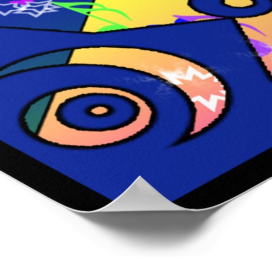 Poster Psychedelic Blues (Coin)