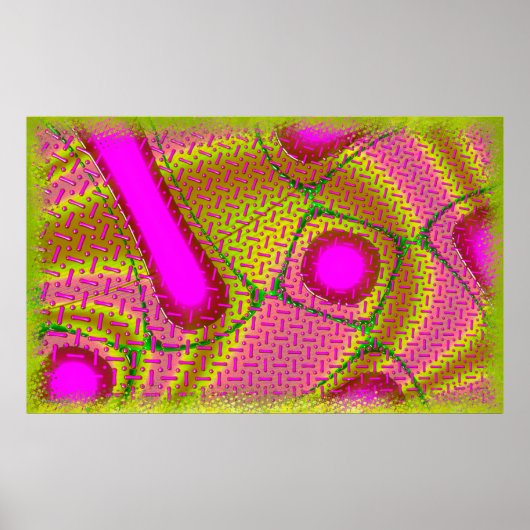 Poster Psychédélic de Pink & Gold (Devant)