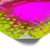 Poster Psychédélic de Pink & Gold (Coin)