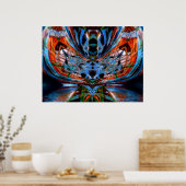 Poster Psychedelic DragonFly (Cuisine)