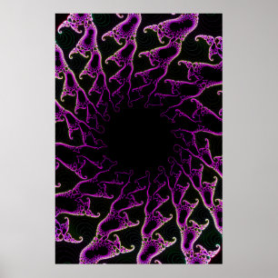 Poster: Psychedelic Fractal Vortex Poster