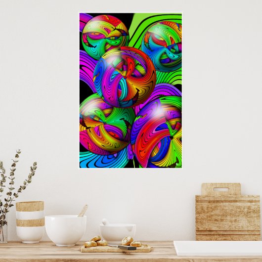 Poster Psychedelic Meltdown (Cuisine)