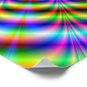 Poster Psychedelic Neon Ripples (Hoek)