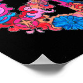 Poster Psychédélic peace sign (Coin)