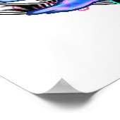 Poster "Psychedelic Sonic Cyclone" (art guitare surréalis (Coin)