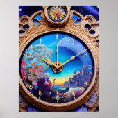 Poster "Psychedelic Time Warp : AI-Genery Trippy Detail (Devant)