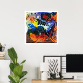 Poster Psychedelica # 1 (Bureau à domicile)