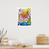 Poster psychédélique #1 (Cuisine)