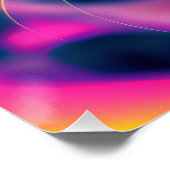 Poster Psychédélique Acide Trip Kitty Chat (Coin)