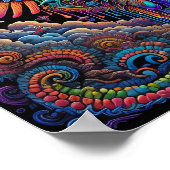 Poster Psychédélique Coloré Angel Art (Coin)