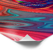 Poster Psychédélique Electrique Acoustique Semi Guitares  (Coin)