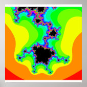 Poster psychédélique fractal (Devant)