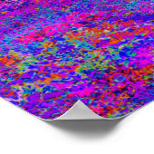 Poster Psychédélique Impressionniste Paysage Violet (Coin)