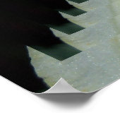 Poster Psychédélique Lily Jaune (Coin)