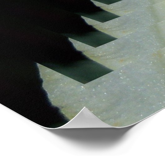 Poster Psychédélique Lily Jaune (Coin)