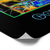 Poster psychédélique 'Merder Wheel Thrills' (Coin)