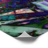 Poster Psychédélique Poster-arc-en-ciel teinture jungle i (Coin)