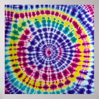 Psychédélique Radial Batik Tie Dye Art Abstrait