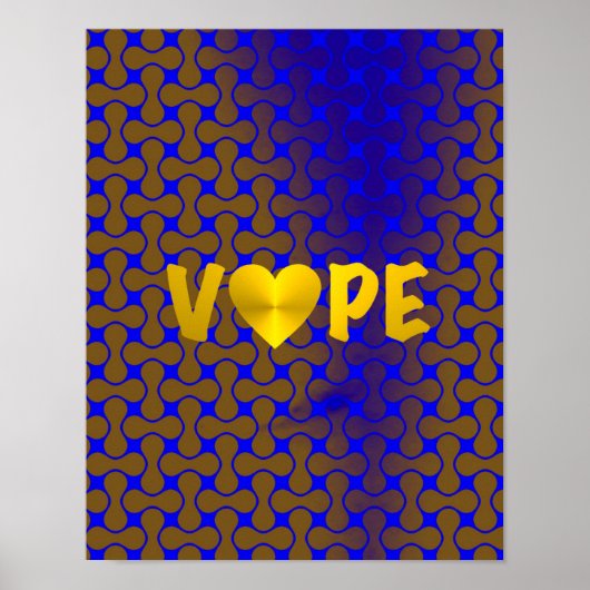 Poster Psychédélique Rétro Vape Coeur (Devant)