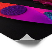 Poster Psychédélique Spirale femme Rainbow Energy Abstrai (Coin)