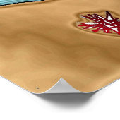 Poster Psychédélique Tortue de mer Cheval Art Carrelage e (Coin)