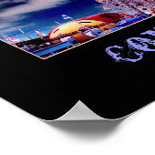 Poster psychédélique 'Wonder Wheel & Sky' (Coin)