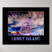 Poster psychédélique 'Wonder Wheel & Sky' (Devant)