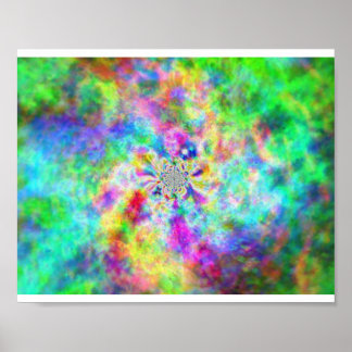 Poster Psychédélisme en couleurs
