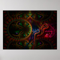 Psycho Gears Flame Fractal Art