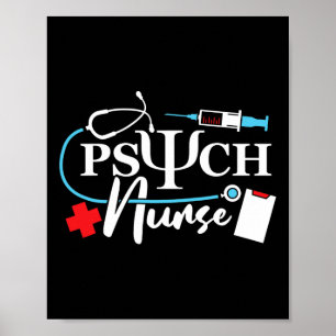 Poster Psychologie infirmière Psychiatrie Santé mentale