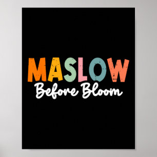 Poster Psychologue Maslow Avant Bloom Spirate Clro Enseig