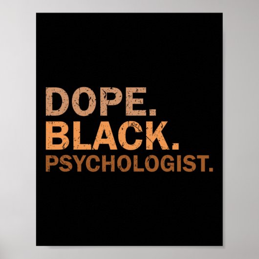 Poster Psychologue Noir de drogue Melanin Mois Noir Afriq (Devant)