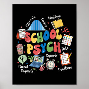 Poster Psychologue Scolaire Appréciation Santé Mentale Co
