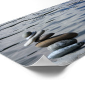 Poster Psychologue Thérapeutique Zen Stones, Mer (Coin)