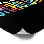 Poster Psychologue Tie Dye Jour D'Appréciation Retour À S (Coin)