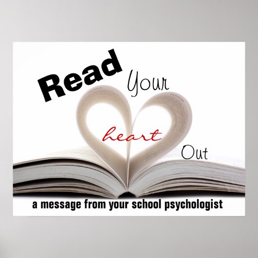 Poster Psychologues scolaires Promotion de l'alphabétisat (Devant)