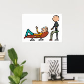 Poster Psychothérapie Conseil et thérapie (Bureau à domicile)