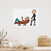 Poster Psychothérapie Conseil et thérapie (Cuisine)