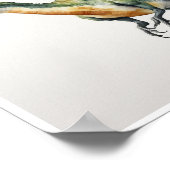 Poster Pteranodon Dinosaur Aquarelle MurArt MaisonDécor (Coin)