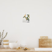 Poster Pteranodon Dinosaur Aquarelle MurArt MaisonDécor (Cuisine)