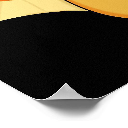 Poster Pterobly mignon Pterodactyl Pun Dark BG (Coin)