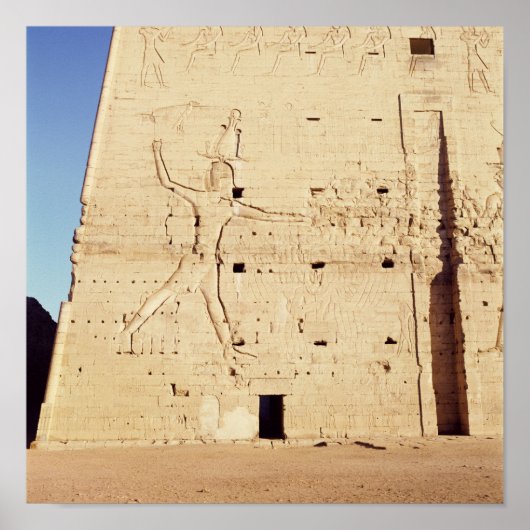 Poster Ptolemy XII  smiting his enemies (Devant)