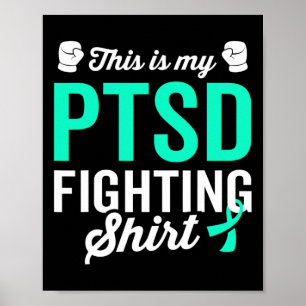 Poster Ptsd Stress Guerrier Survivor Sensibilisation Obte