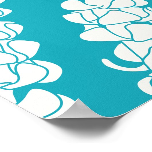 Poster Puakenikeni Turquoise (Coin)