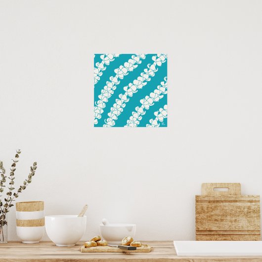 Poster Puakenikeni Turquoise (Cuisine)