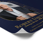 Poster Publication de l'annonce de funérailles sur Facebo (Coin)