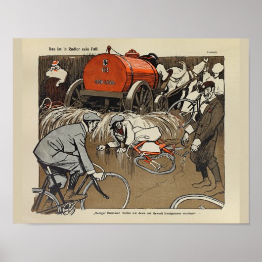 Poster publicitaire 1898 Vintage de vélo Feininger (Devant)