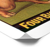 Poster publicitaire de Barnes Circus des années 19 (Coin)