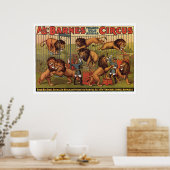 Poster publicitaire de Barnes Circus des années 19 (Cuisine)